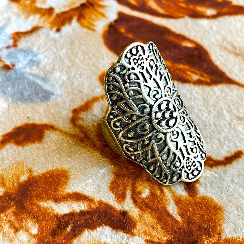 Silver Statement Ring - image 4